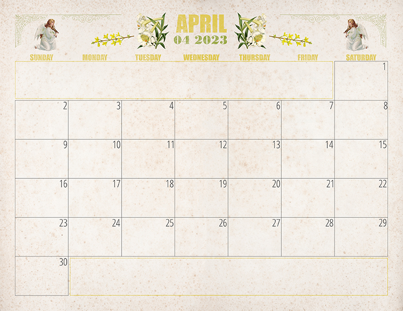 April Printable Schedule