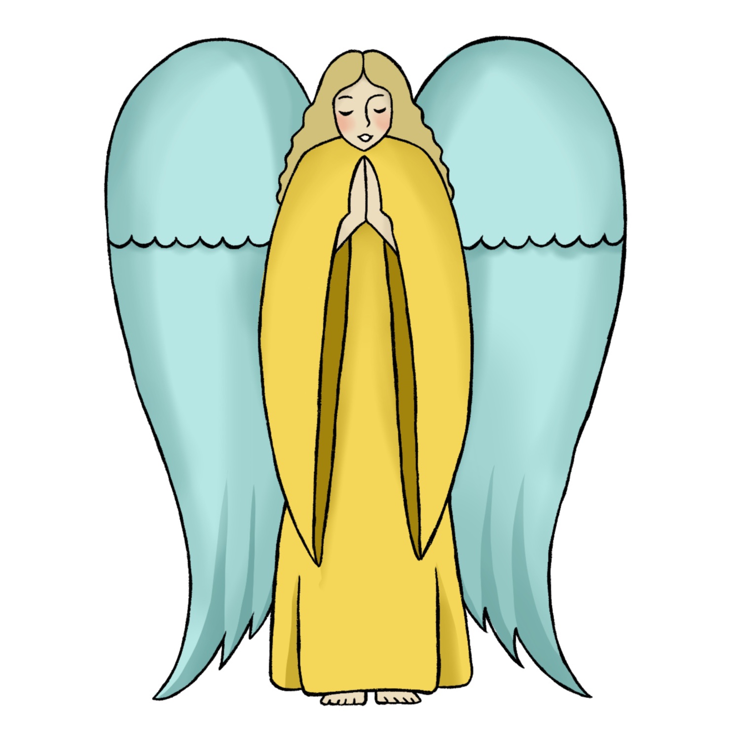 Learn How to Draw an Angel of Love (Angels) Step by Step : Drawing Tutorials