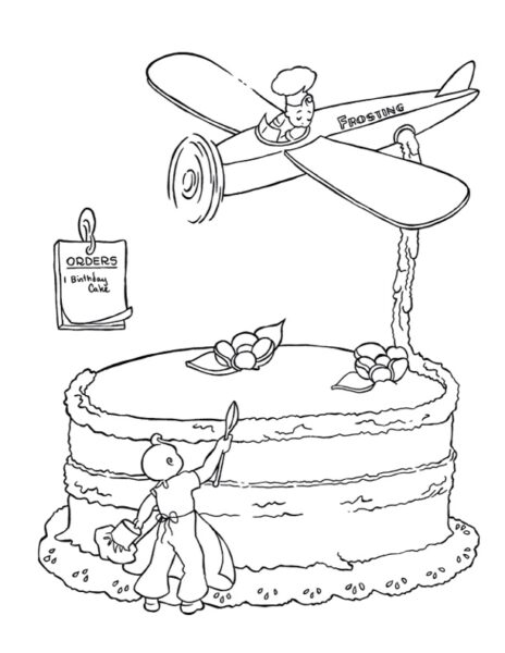cake with airplane