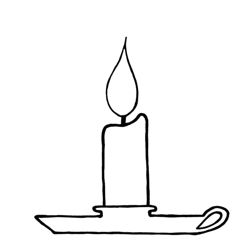 Candle Drawing {5 Easy Steps}! - The Graphics Fairy