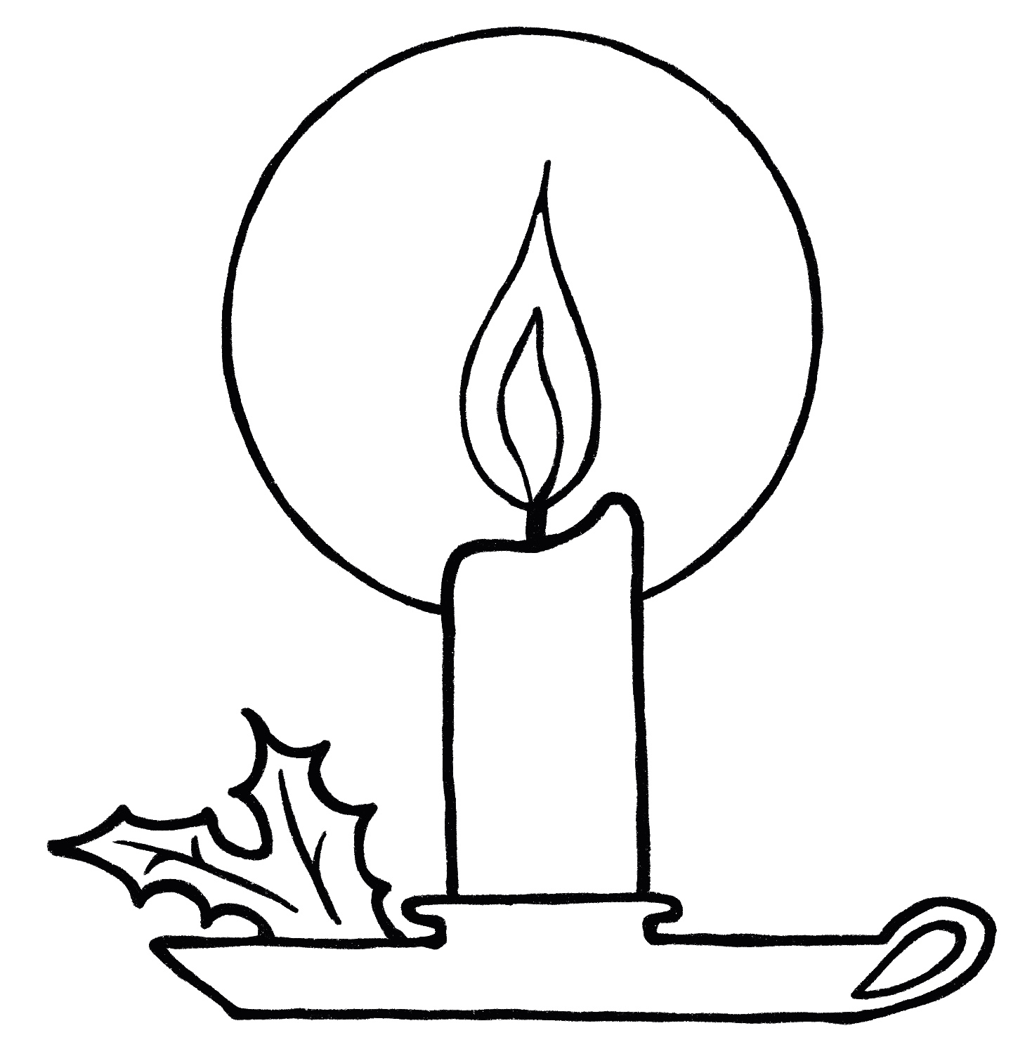 Candle Drawing {5 Easy Steps}! The Graphics Fairy