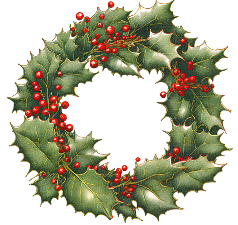 18 Merry Christmas Holly Images! - The Graphics Fairy