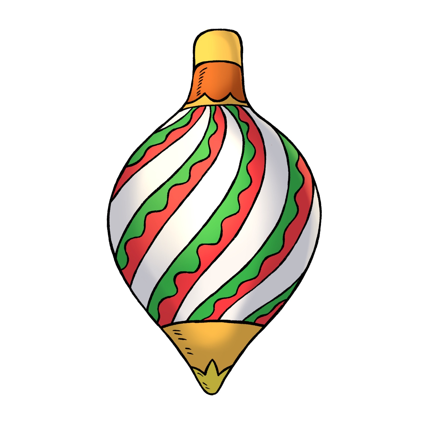 christmas ornament drawing