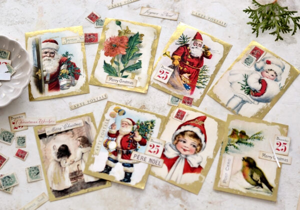 Christmas Greeting Card Ideas: (Free Kit)! - The Graphics Fairy