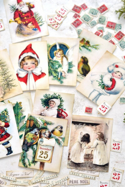 Christmas Greeting Card Ideas: (Free Kit)! - The Graphics Fairy