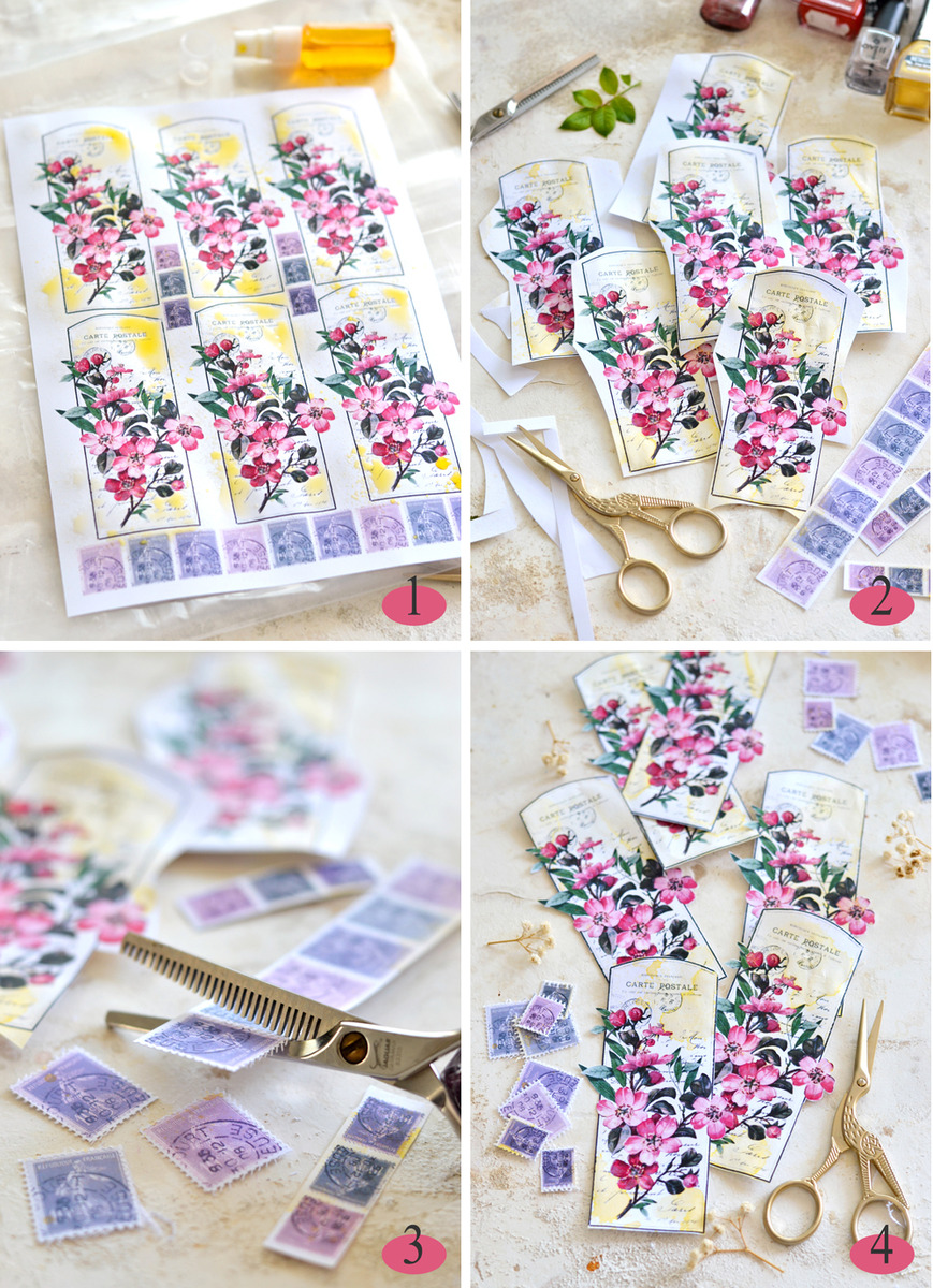 step by step on cutting out printable