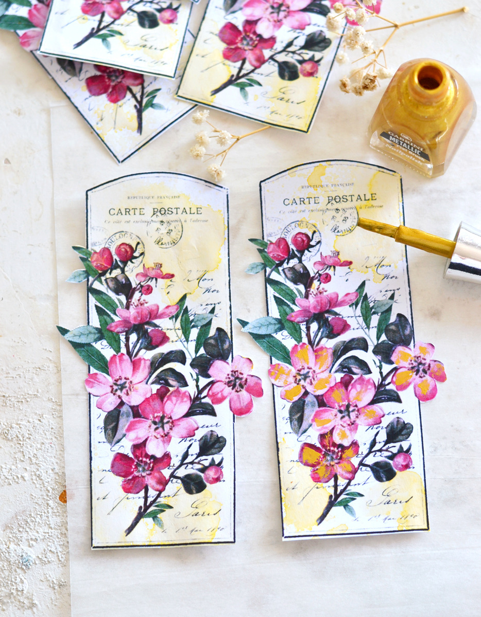 Handmade Gift Tags: (with Nail Polish)! - The Graphics Fairy