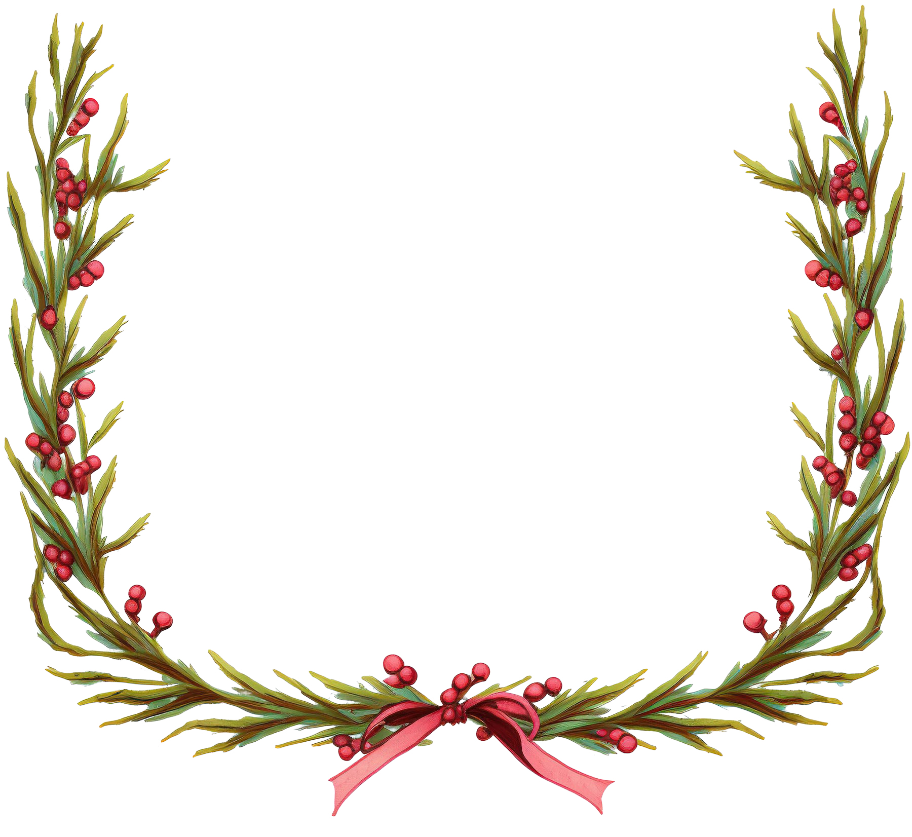 christmas wreaths with lights clip art