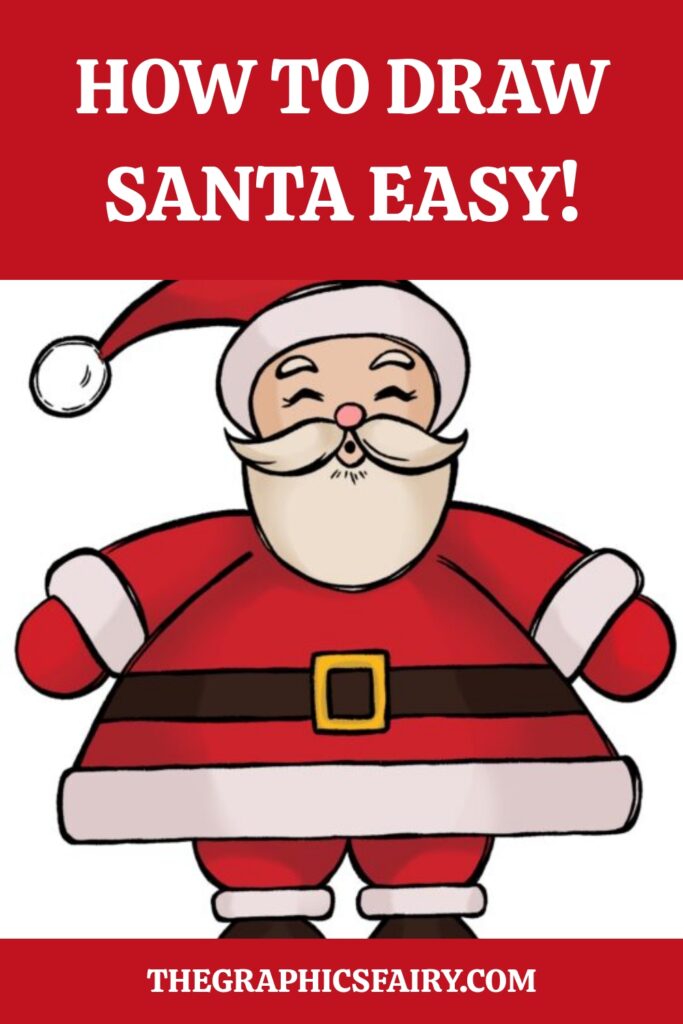 How to Draw Santa Pin