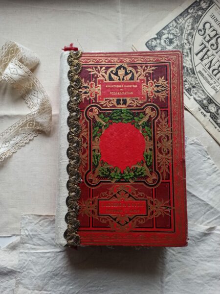 Red ornate Junk journal cover 