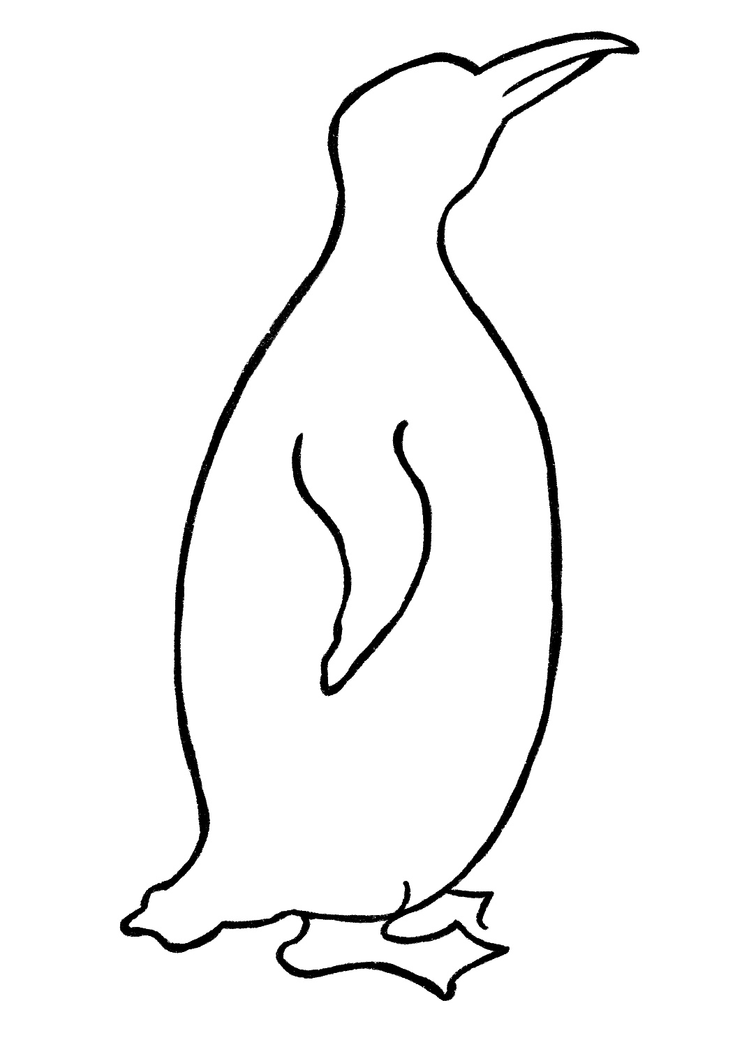 how to draw a step by step penguin