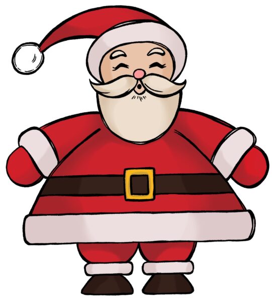 Easy Santa drawing