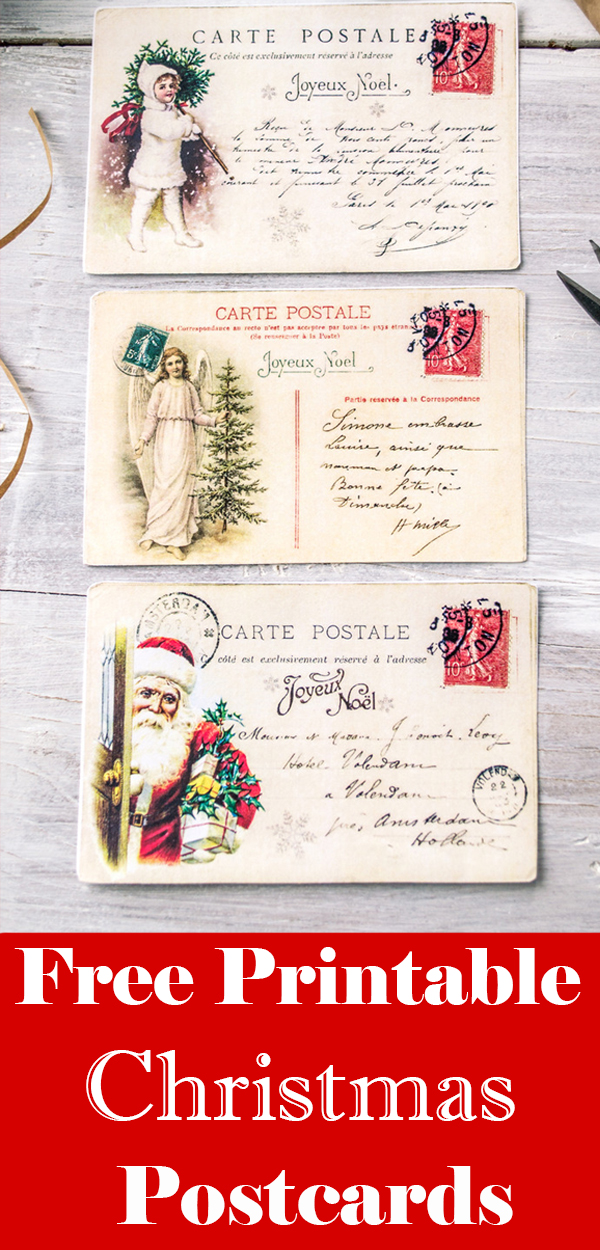 Christmas Postcards Pin