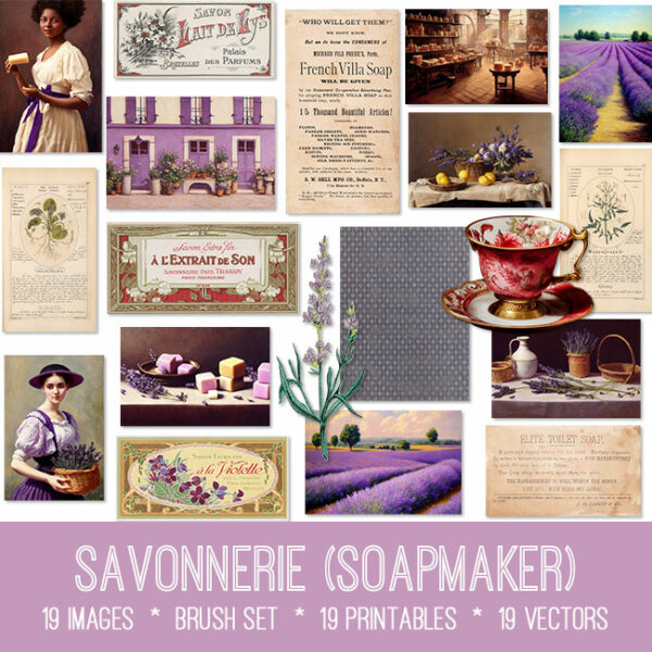 Savonnerie Soapmaker Ephemera Vintage Images