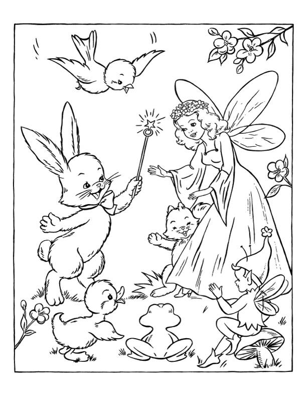 fairies in love coloring pages