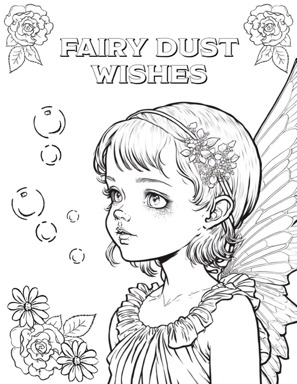 Fairy Dust coloring sheet