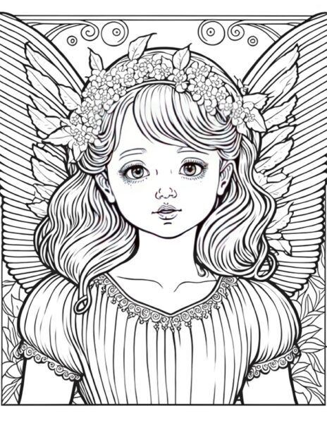 5 Free Fairy Coloring Pages! - The Graphics Fairy