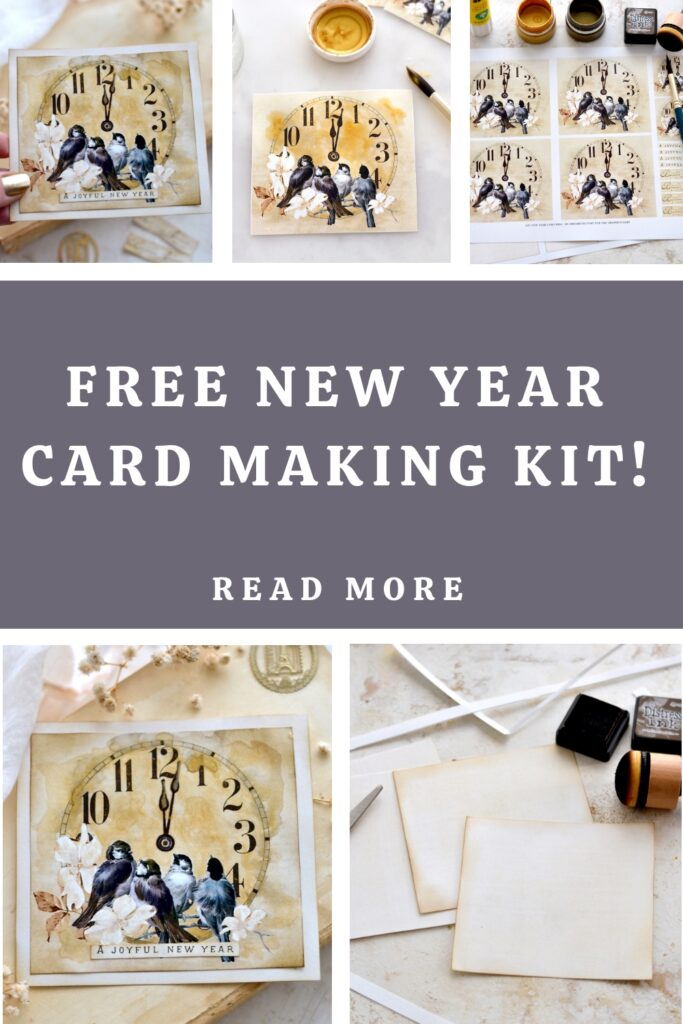 Free New Year card making kit