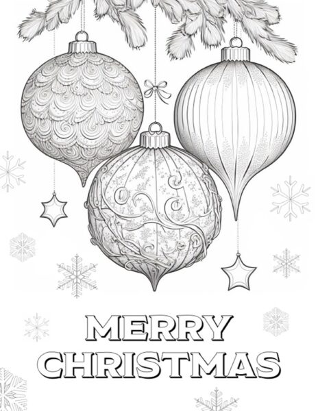 4 Ornament Coloring Pages! - The Graphics Fairy