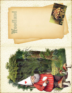 Gnomes & Wee Folk printable journal page