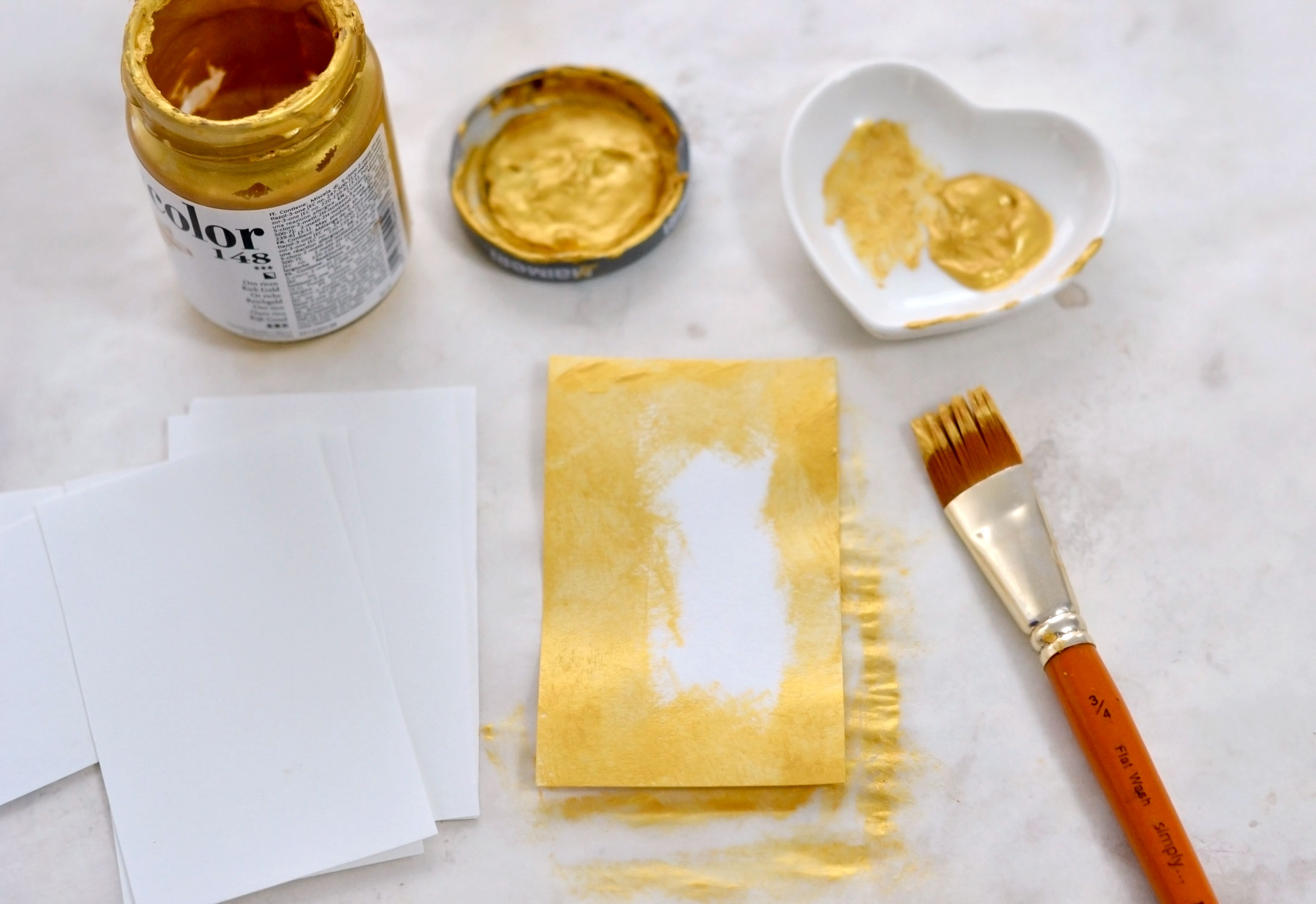 Painting with gold