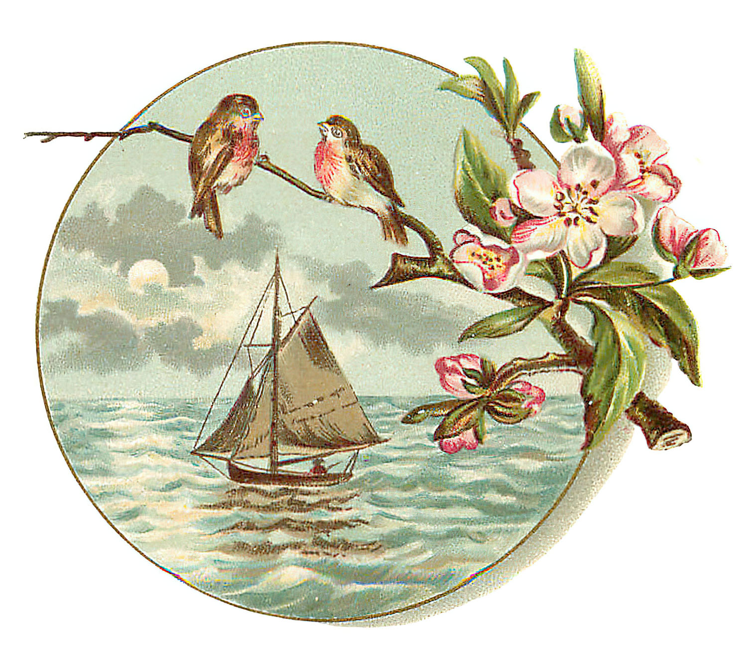 Birds with Blossoms