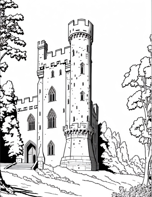 Free Medieval Coloring Page