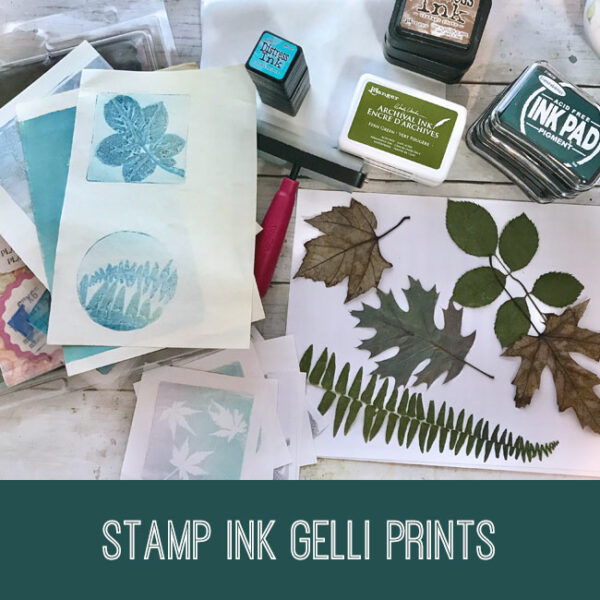 Stamp Ink Gelli Prints Tutorial