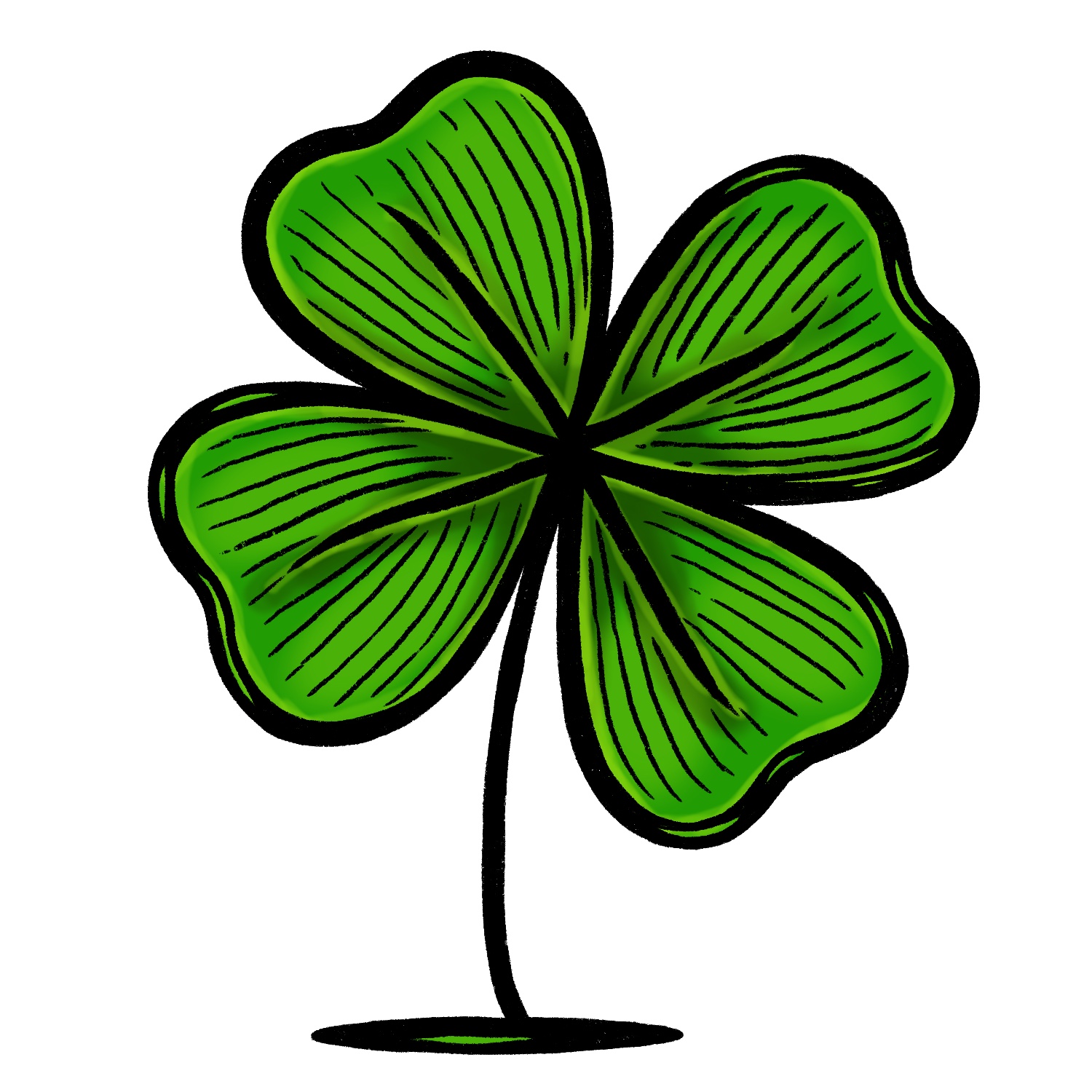 Clipart Of 4 Leaf Clover