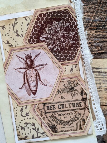 Envelope with bee image