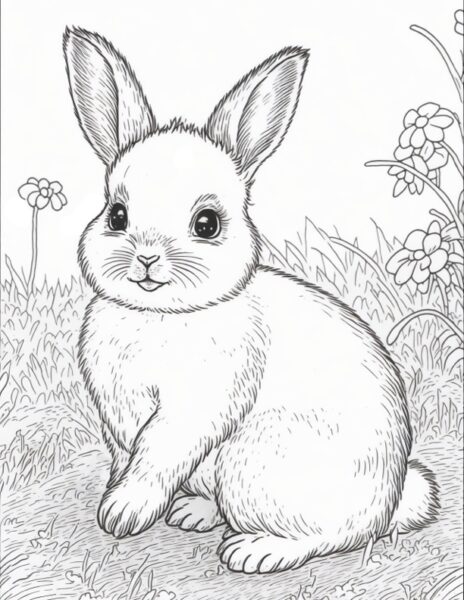 Cute Animal Coloring Page