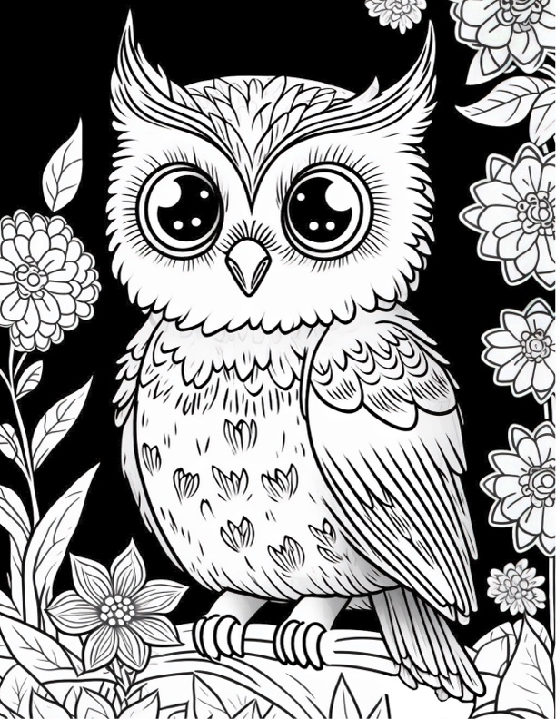 Adorable Owls Coloring Book: Best Adult Coloring Book with Cute