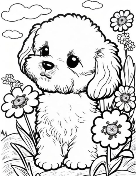 10 Free Printable Cute Animal Coloring Pages for Kids and Adults