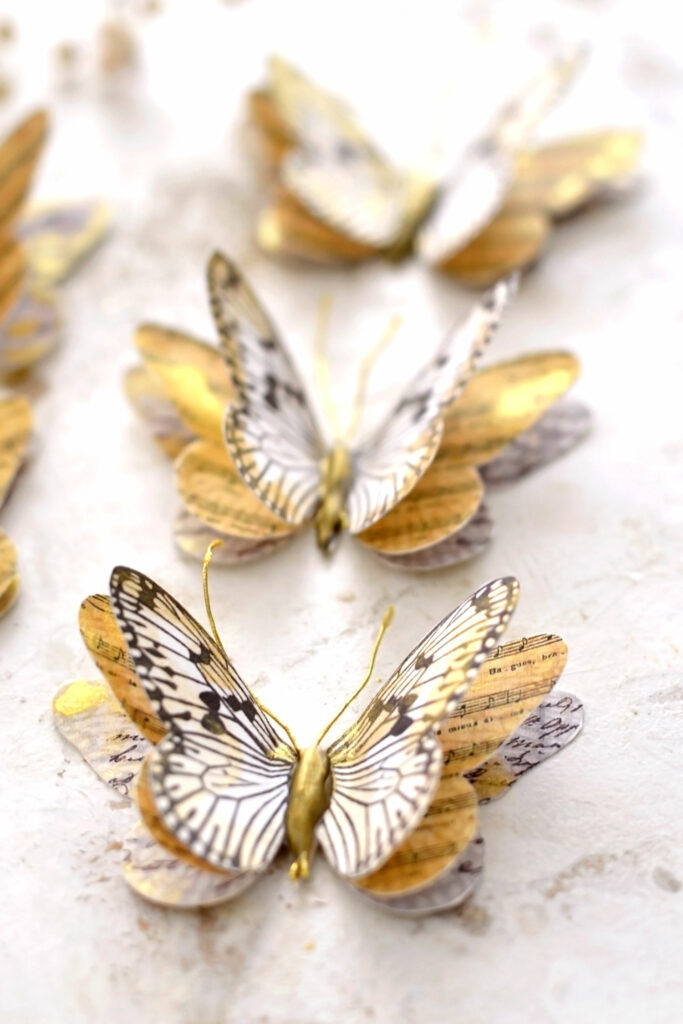 3d paper butterflies wings