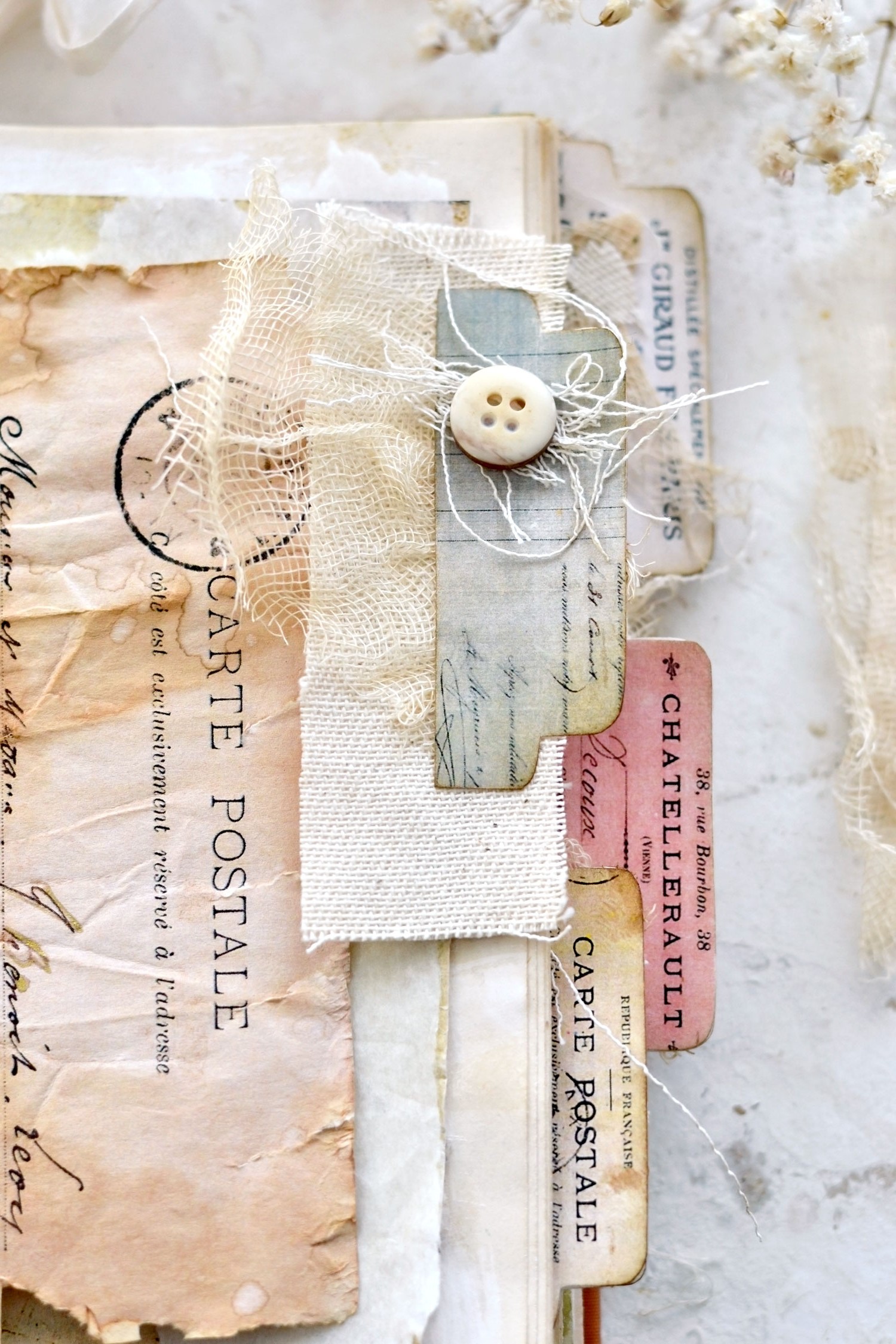 Simple embellishment & ephemera ideas for junk journals 