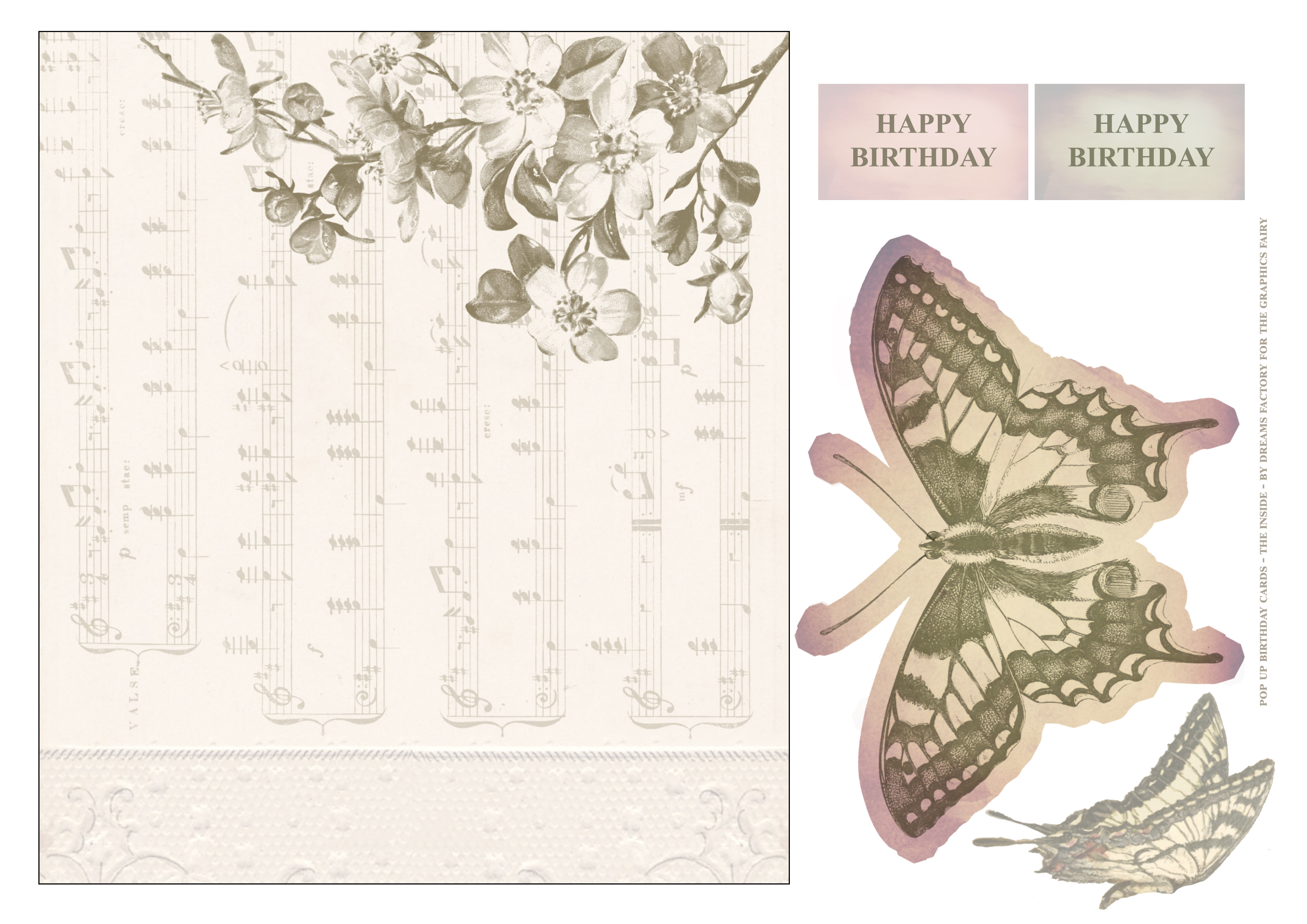 Pop up birthday card printable- inside - 