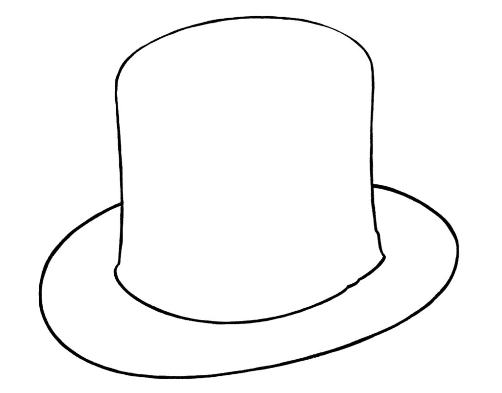 Top Hat Drawing {4 Easy Steps}! - The Graphics Fairy