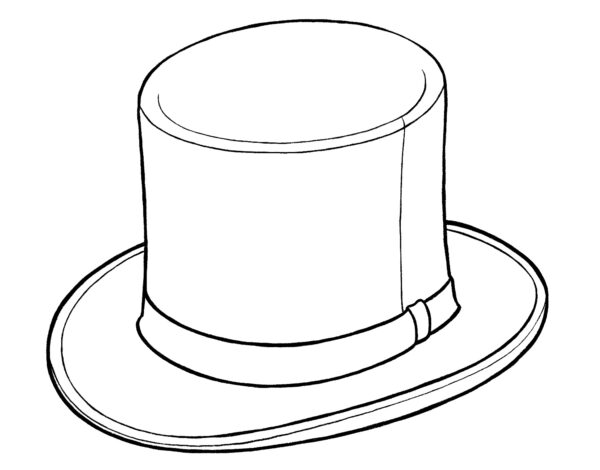 Easy top hat drawing