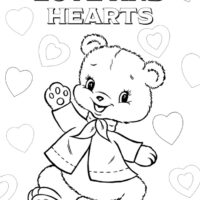 Cute Love and Hearts Teddy Bear