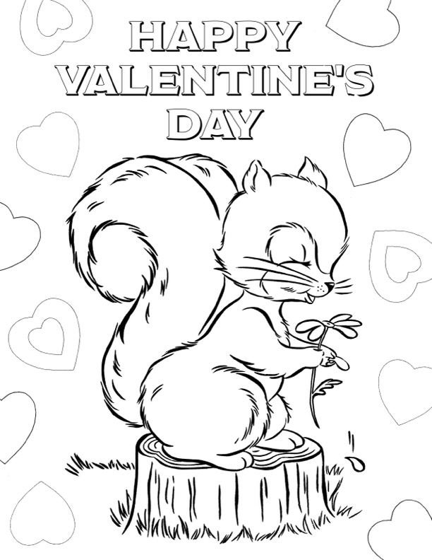 public domain valentines day printable coloring pages