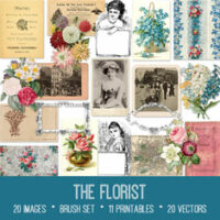vintage The Florist ephemera bundle