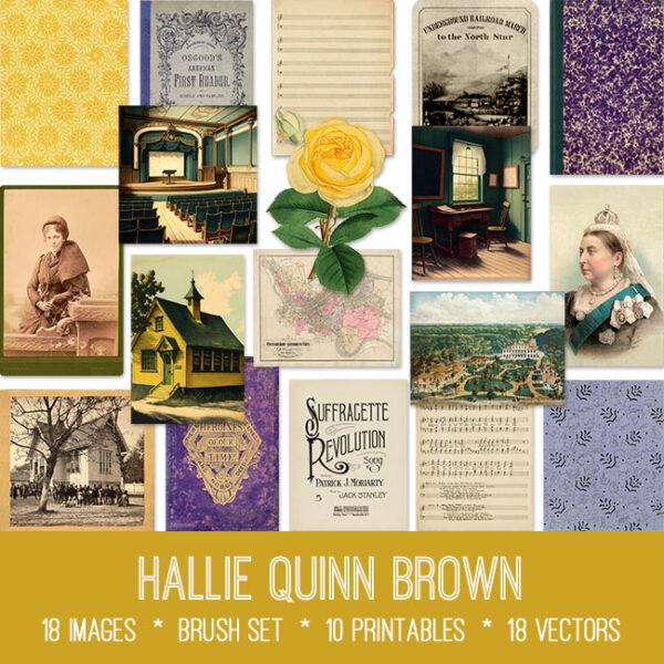 Hallie Quinn Brown ephemera vintage images
