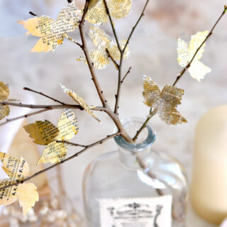 gold book page leaves