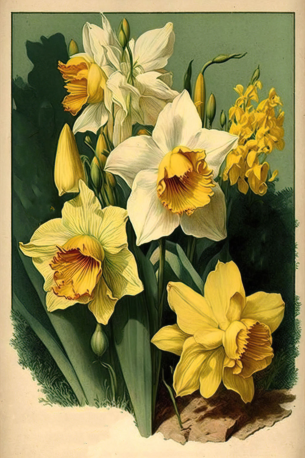 Yellow flowering bulbs