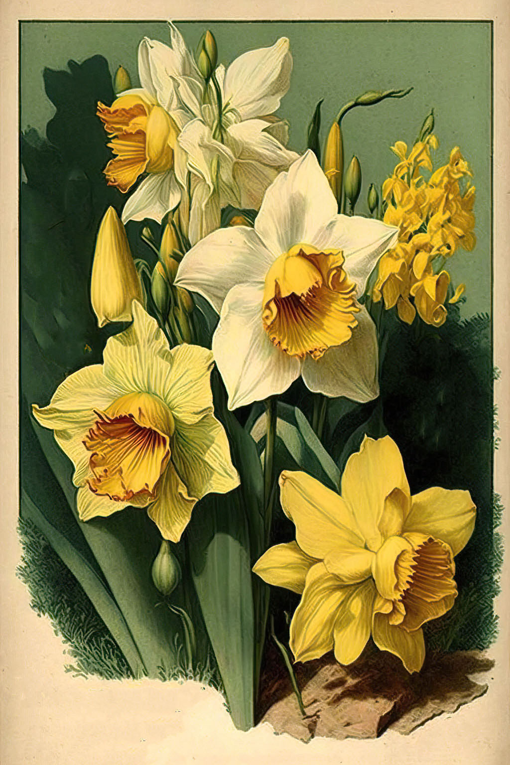 Daffodils - Beautiful Spring Flowers Graphic by Dazzling Illustrations ·  Creative Fabrica