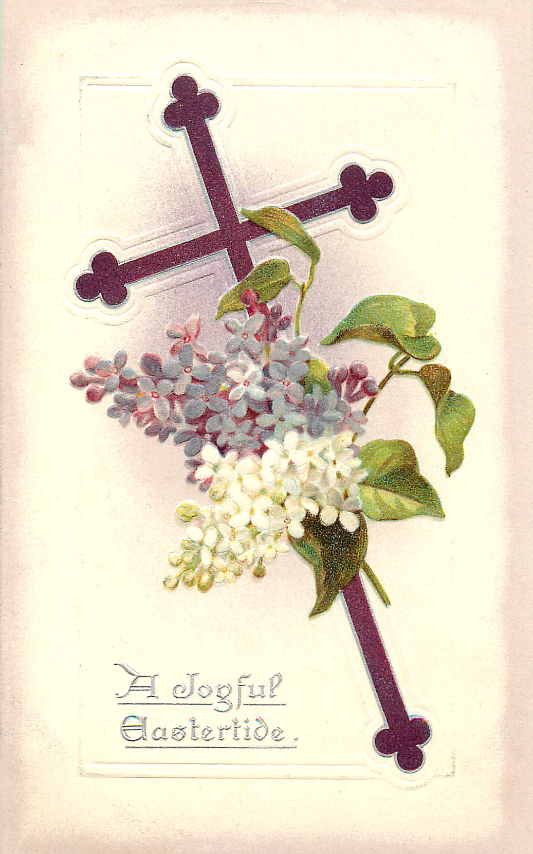 Cross with Lilacs