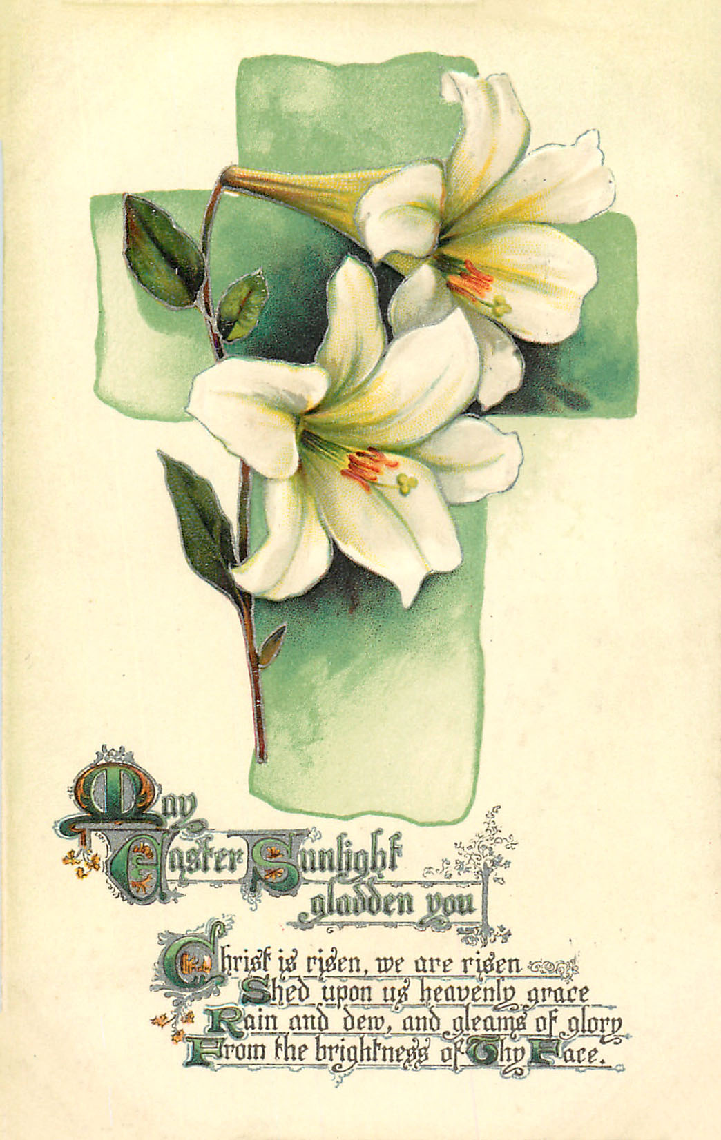 Easter Lily with Cross