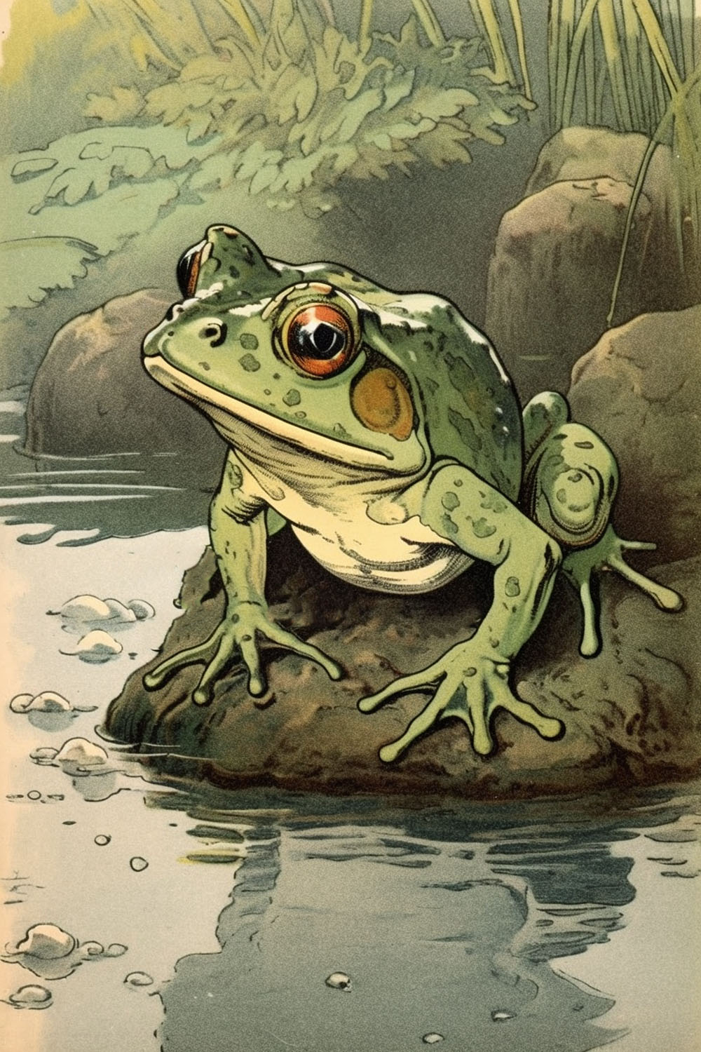 froggy on Rock