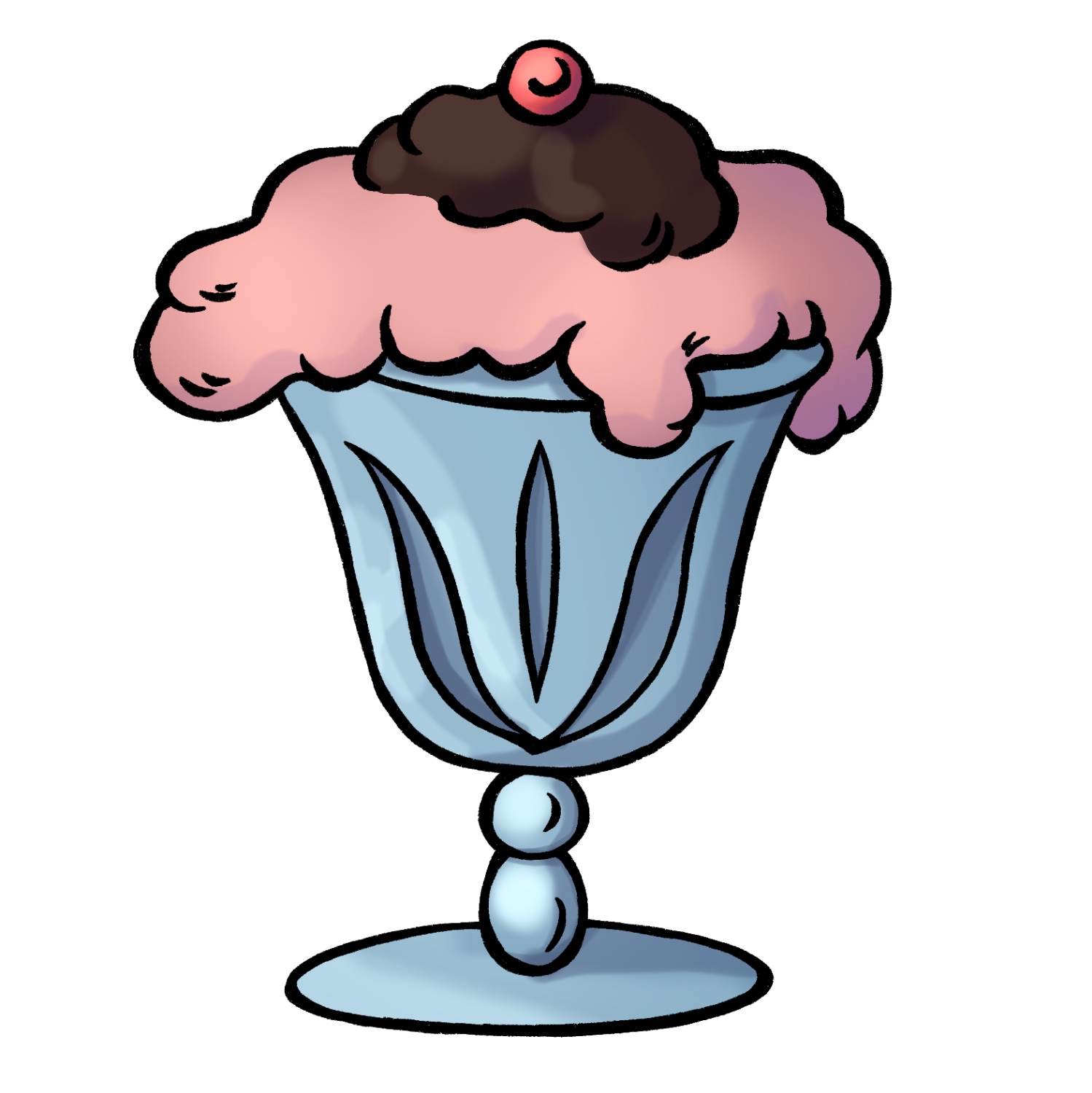 ice cream sundae drawing