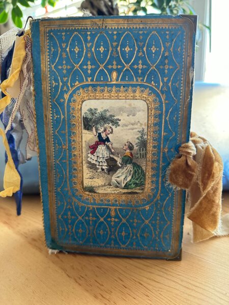 Blue Junk journal cover with tassel